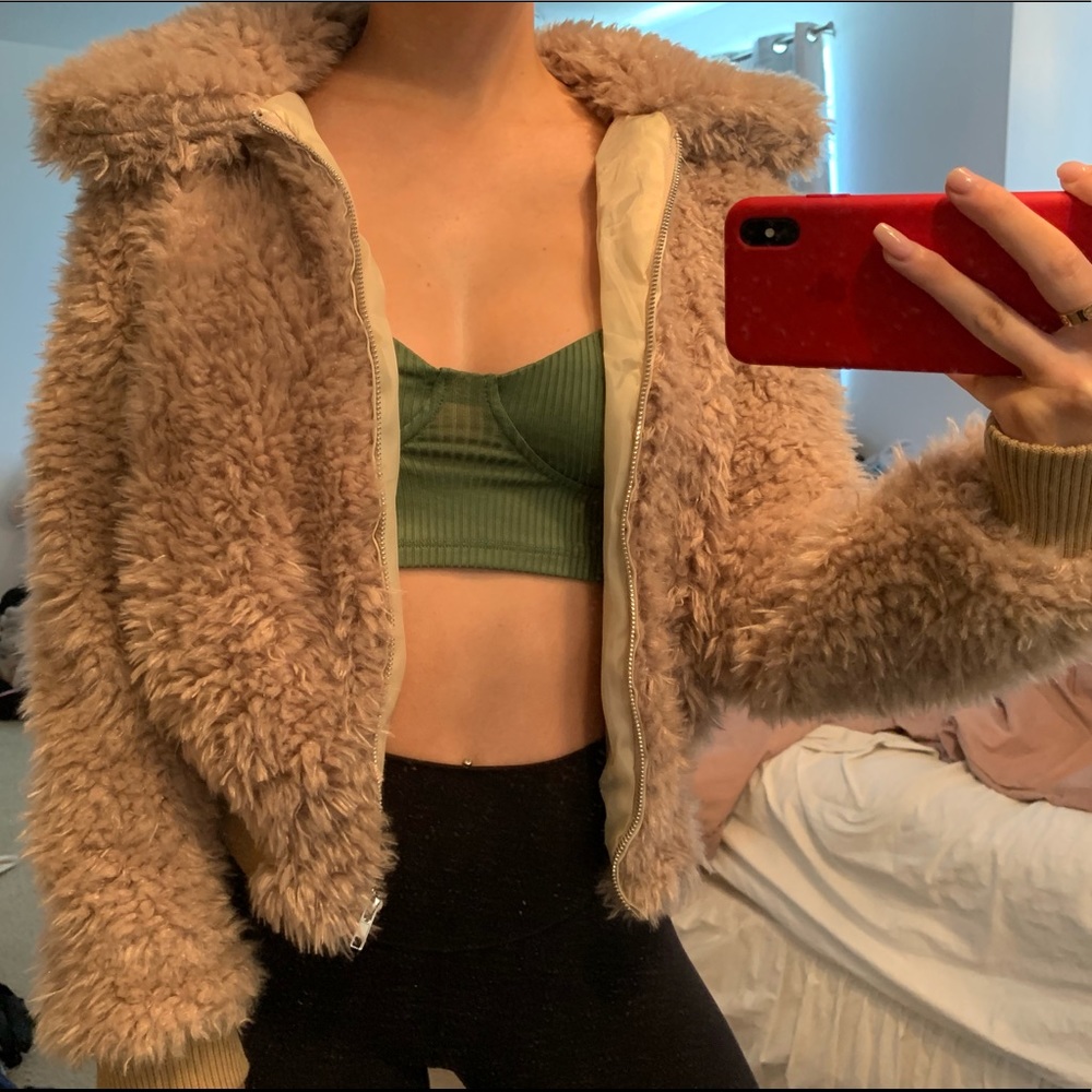 princess polly fuzzy jacket